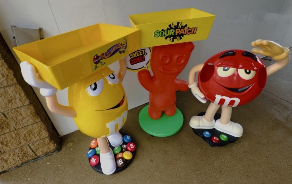 Sour Patch Kids Candy Store Display With Storage Tray Caster Wheels