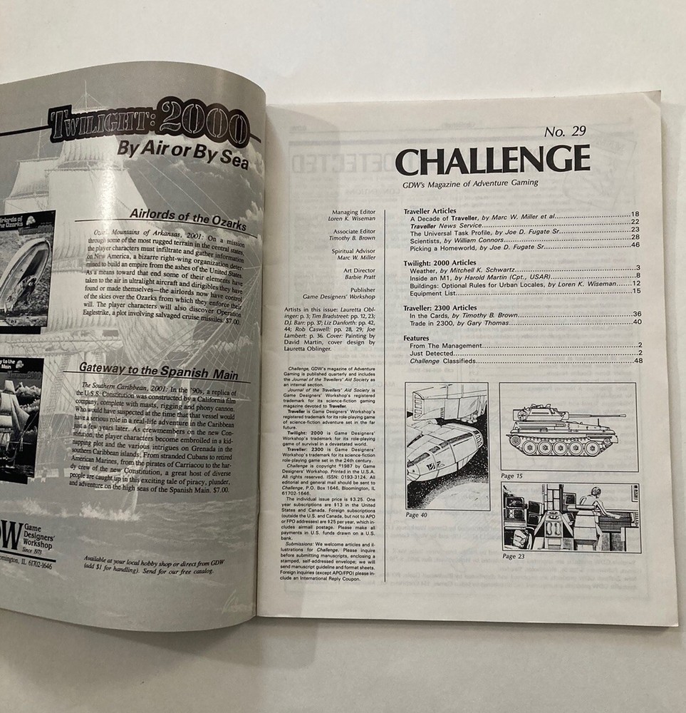 GDW Challenge Magazine #29 Sci-fi Gaming
