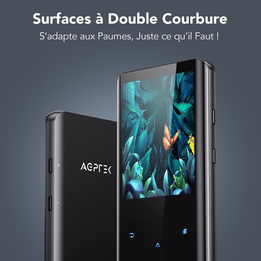 Portable 32GB MP3 Player with 2.4” Curved Display and Multi-Functionality