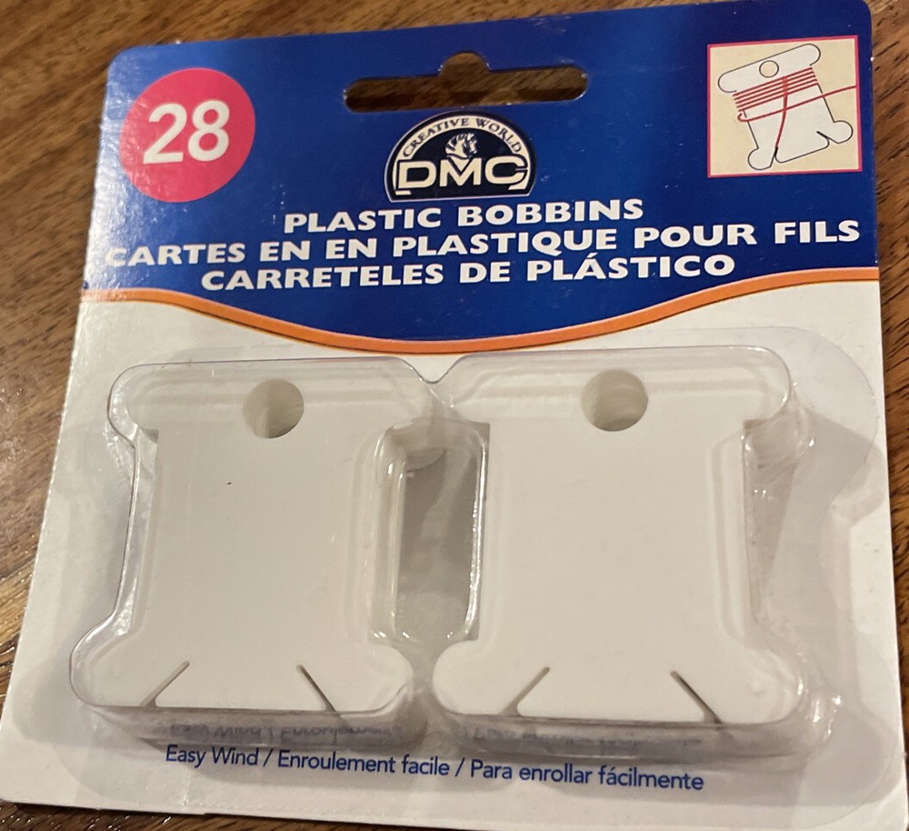 DMC 6102 Plastic Floss Bobbins-28/Pkg