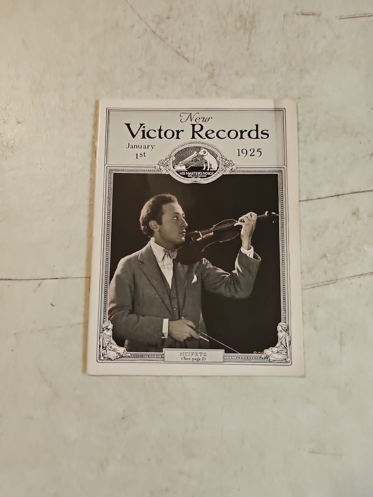 Original Victor Phonograph Record Catalog - January, 1925