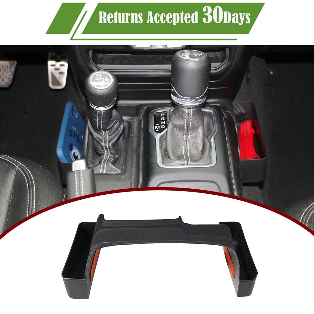 For Jeep Wrangler JL JT 2018+ 1PCS Gear Shift Storage Box Side Organizer Tray US