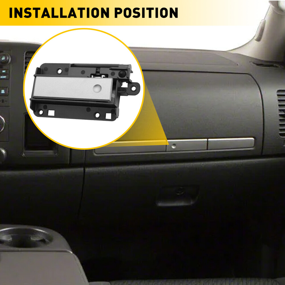 UPPER DASH GLOVE COMPARTMENT DOOR LATCH FOR HANDLE 07-13 GMC SILVERADO SIERRA EA
