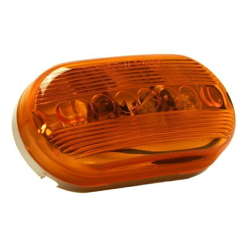 Pilot NV-5005A 4" Amber Oval Surface Mount Clearance Side Marker Light