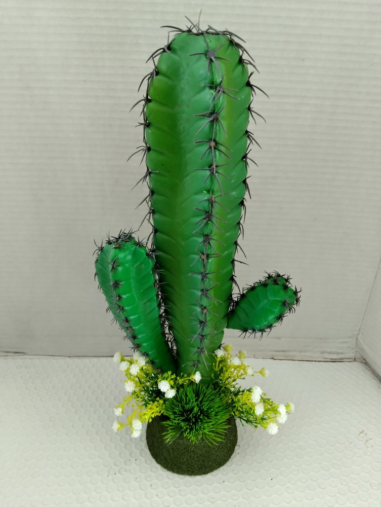 15" Artificial column cactus.
