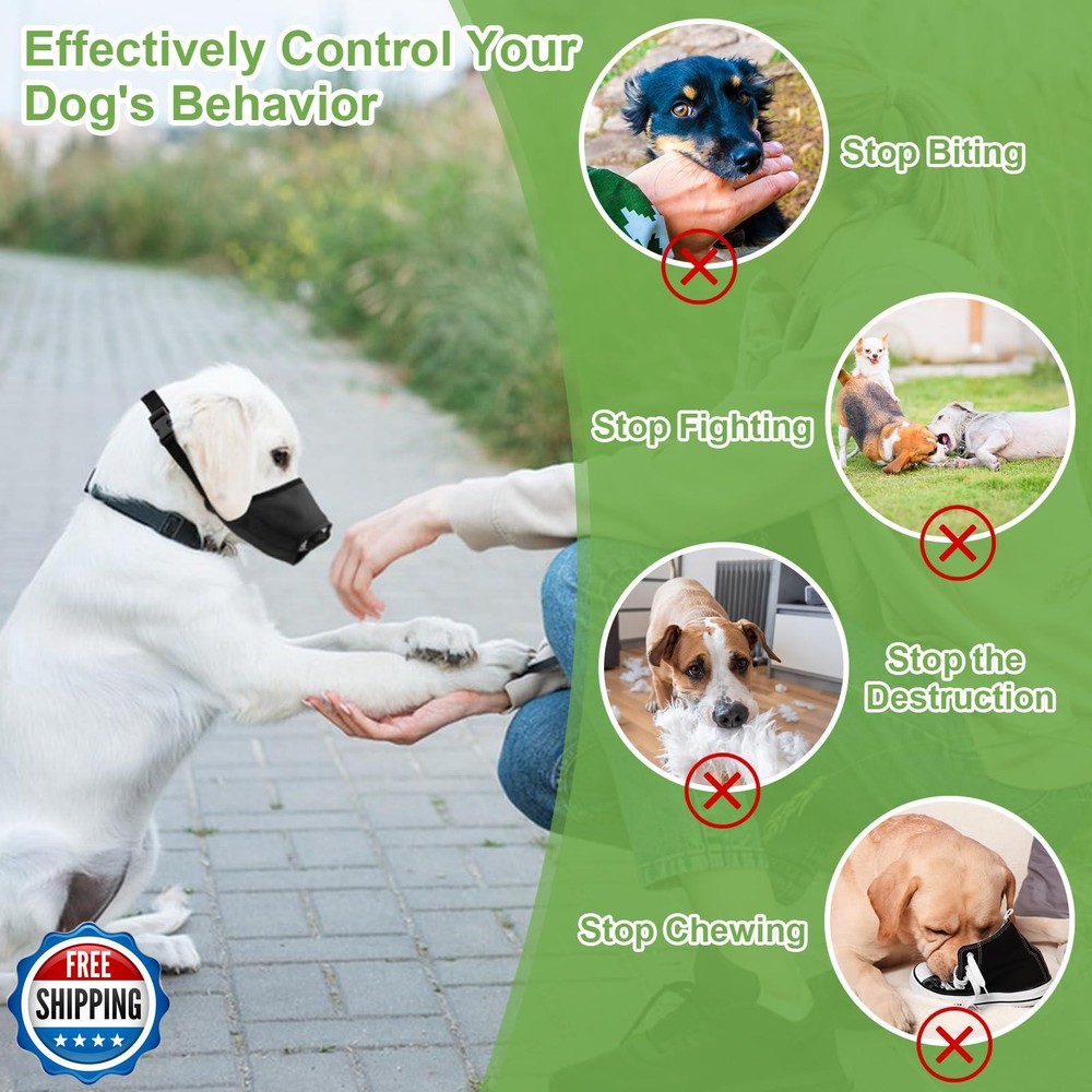 Coppthinktu Dog Muzzle for Small Medium Sized Dogs Anti Biting Barking Chewin