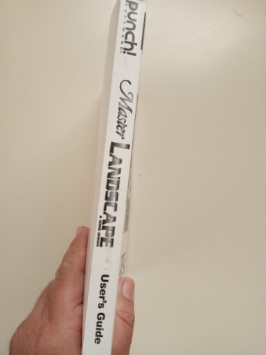 Punch Software Master Landscape Pro Home Design User's Guide Manual Only