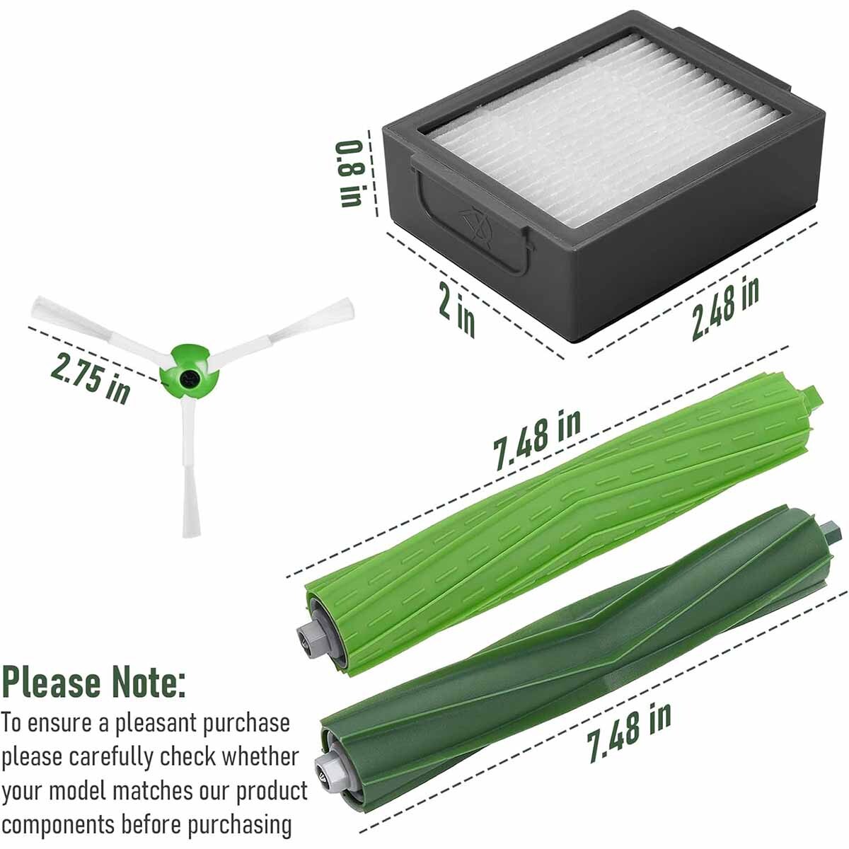 For iRobot Replacement Parts Roomba e5 e6 e7 i3 i4 i6 i7 i8/Plus e and i Series