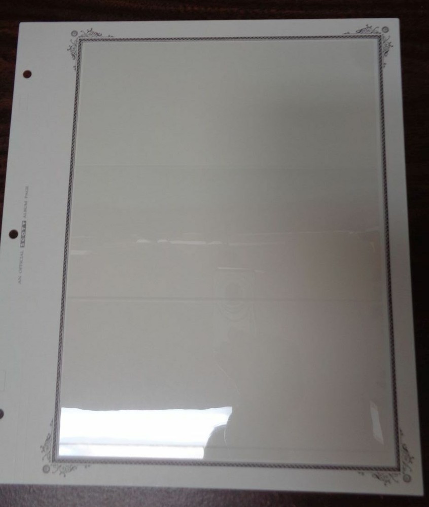 3 row pocket Scott Specialty Hingeless Stock pages Stocksheets Advantage X10 NEW