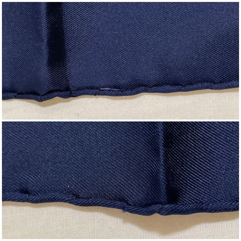 Early Items Hermes Carre 45 Geometric Pattern Navy