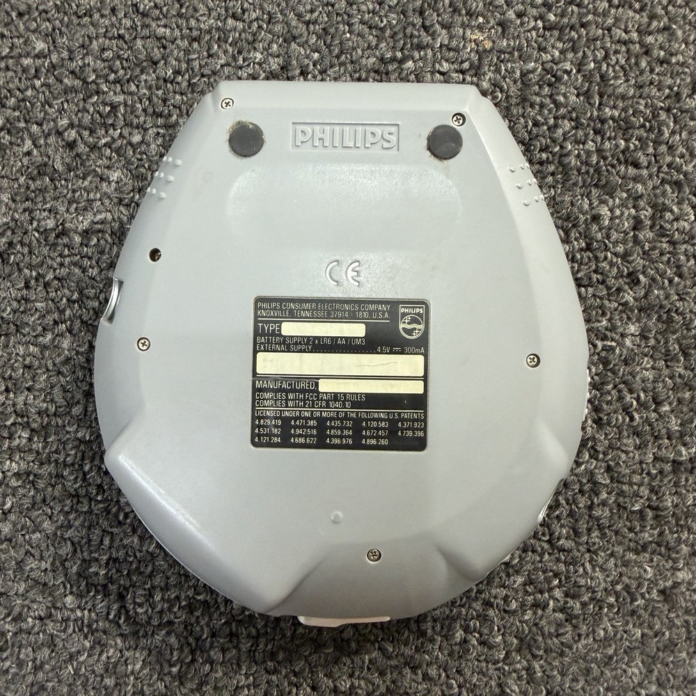 Philips Powersaving 40 ESP3 Personal CD Player 40 Second Skip Protection AZ-9103