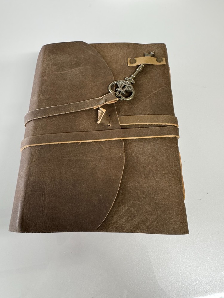 Vintage Leather Journal with Deckle Paper