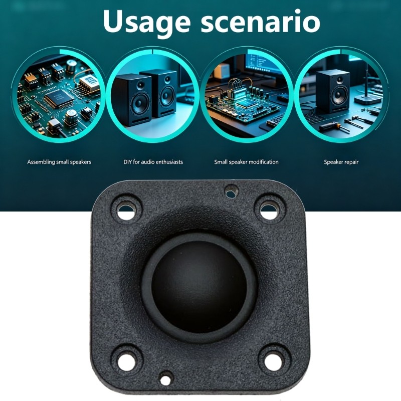 6Ohm 10W Metal Bluetooth-Compatible Speaker Replacement Silk Dome Tweeter