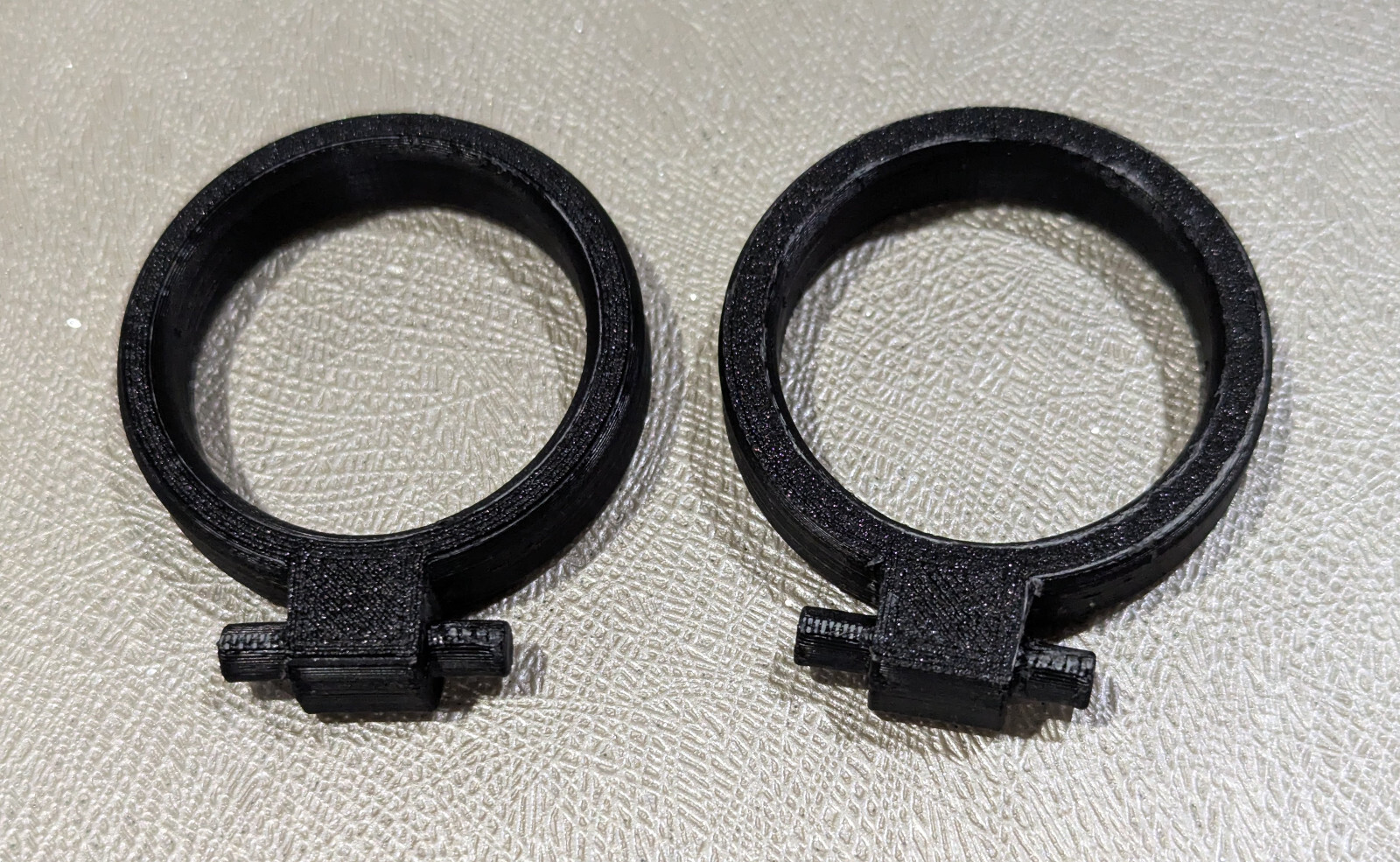 Moukey MTs10-2 Karaoke replacement microphone holder-Round Version, Black, QTY=2