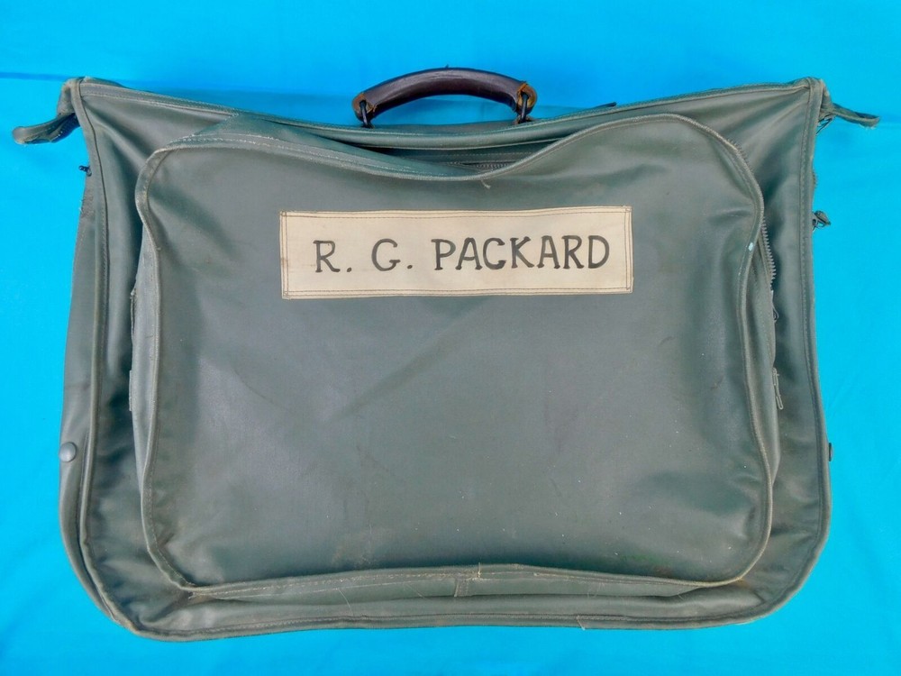 US WW2 Air Force Officer's Flight Bag Military Suitcase Trunk