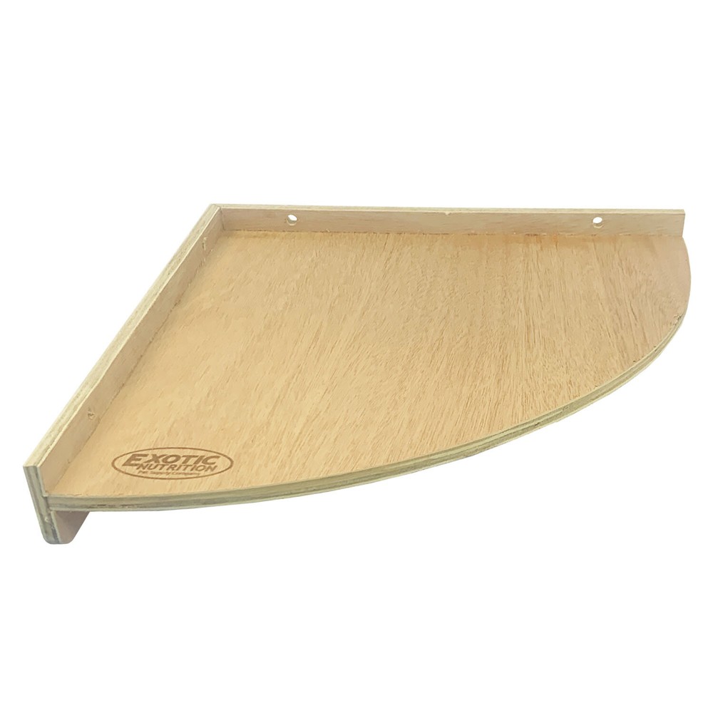 Wood Corner Platform (Large) - Cage Shelf - Sugar Glider, Squirrel, Hamster