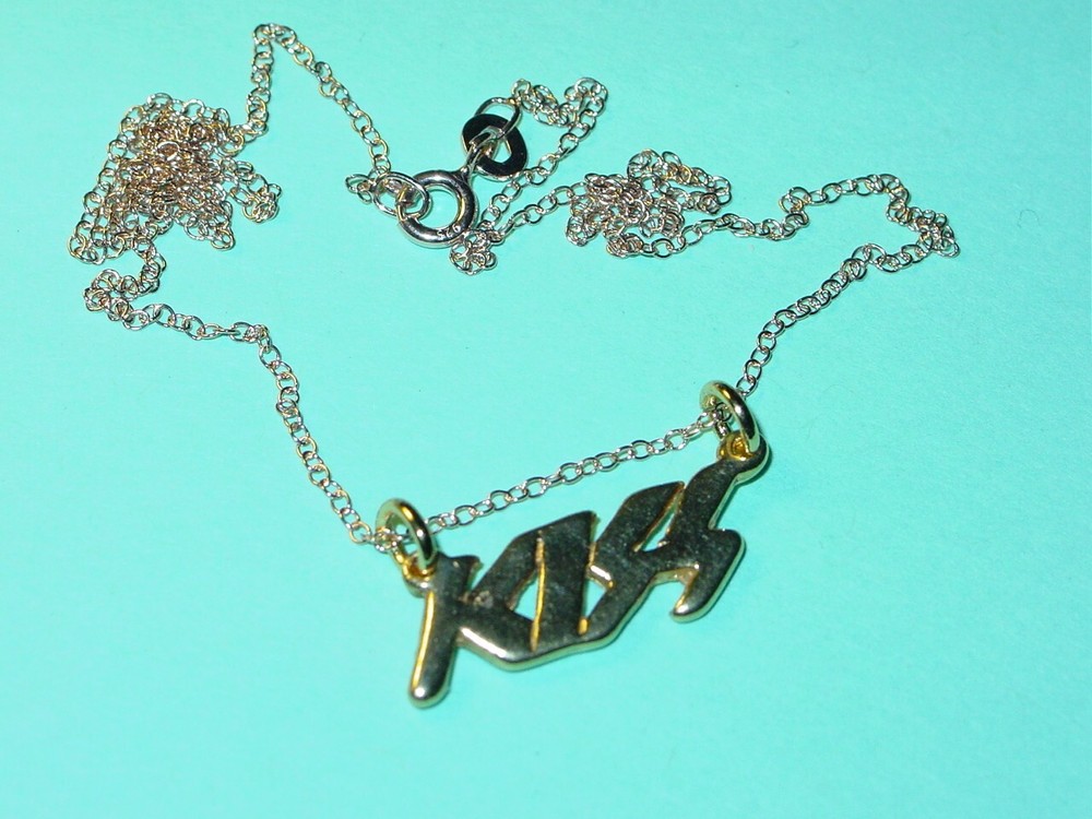 KISS VINTAGE 1970's ACE PETER GENE & PAUL ROCK & ROLL 18" NECKLACE NOS -RARE!
