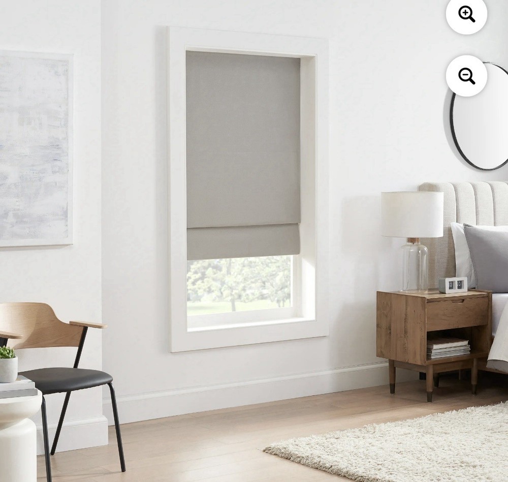 Eclipse Kylie Solid 100% Total Blackout Cordless Roman Shade