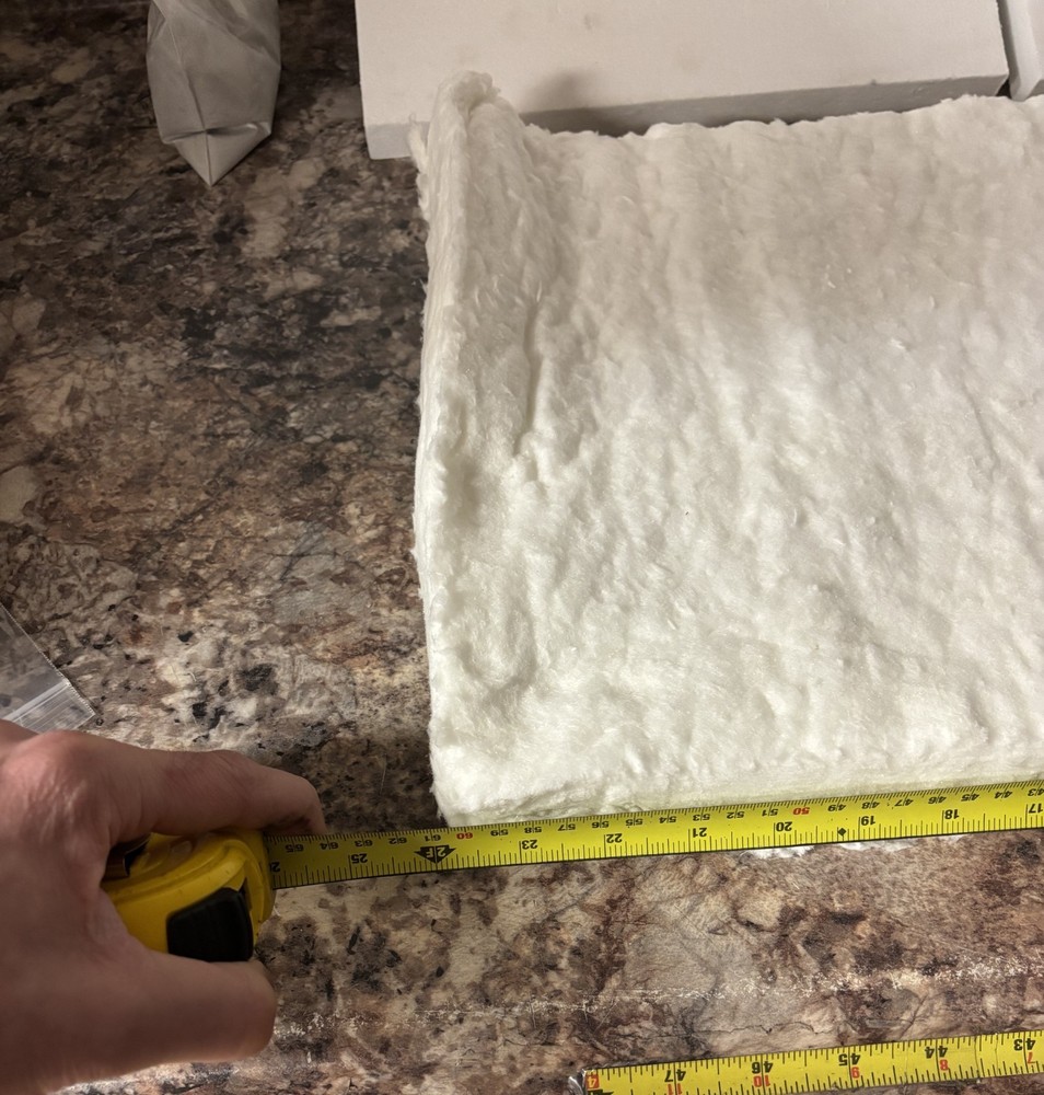 Propane Forge Insulation Combo Kit- Ceramic Board, Blanket, High Temp Refractory