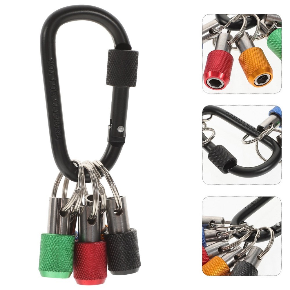 2 Sets Extendable Bit Holder Keychains Screwdriver Holders Cool Gadgets