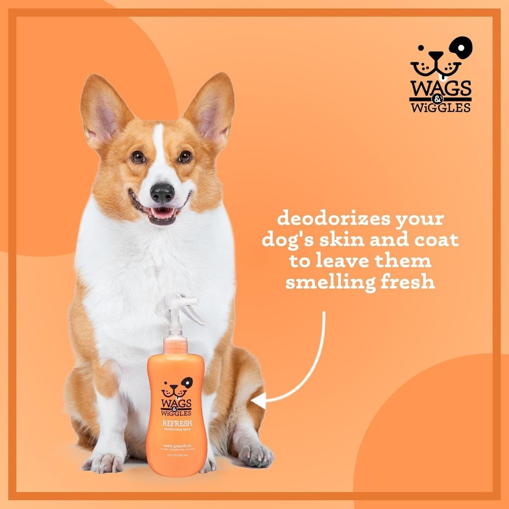 Refresh Dog Deodorizing Spray - Zesty Grapefruit, 12 Fl Oz - Odor Eliminator