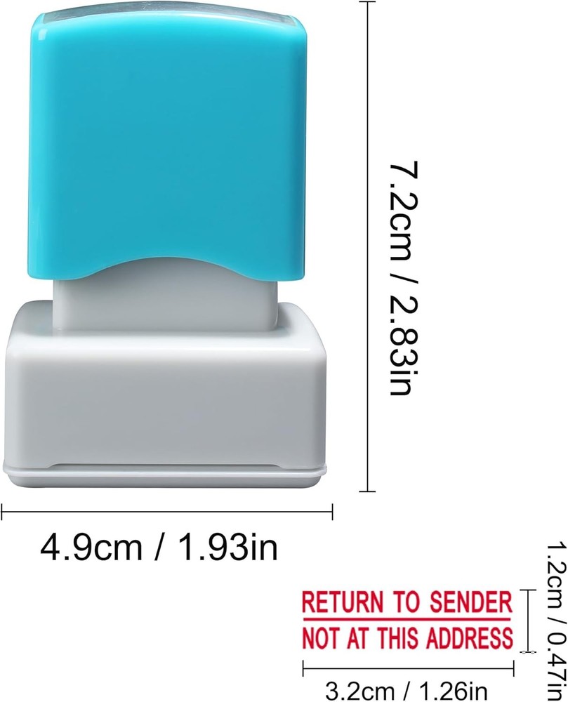 Self Inking . Sender Stamp Red Office Message Tool