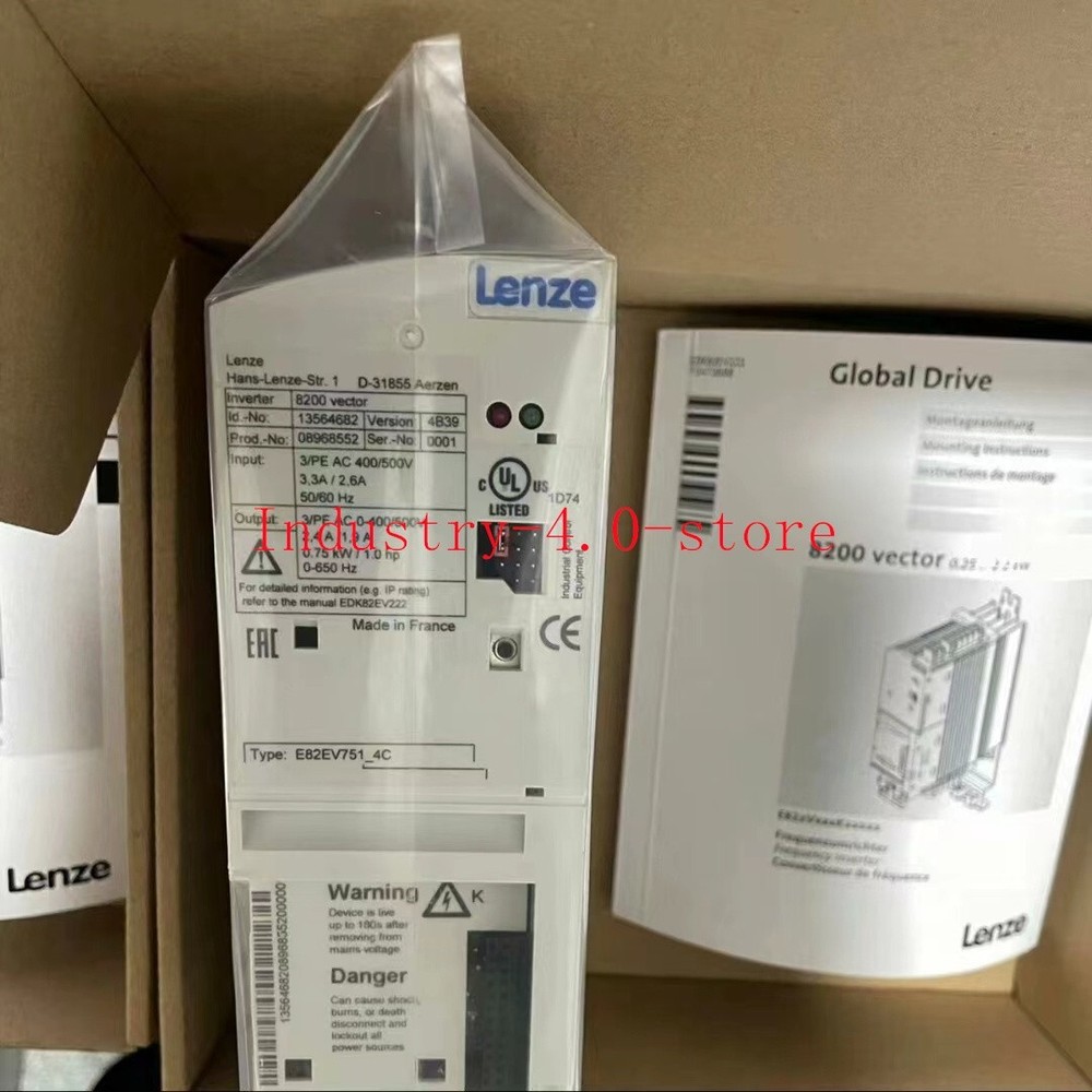 NEW Box LENZE Inverter Drive E82EV751K4C E82EV751_4C FREQUENCY INVERTER