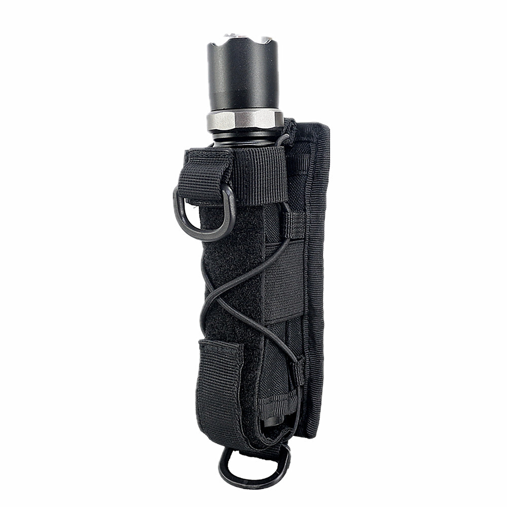 Molle Flashlight Holder with Open-top MOLLE Strap Vertical & Horizontal Carrying