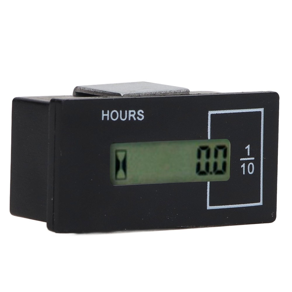 Excavator Hour Meter LCD Built In Chip Electronic Remote Timer DC12-36V Part