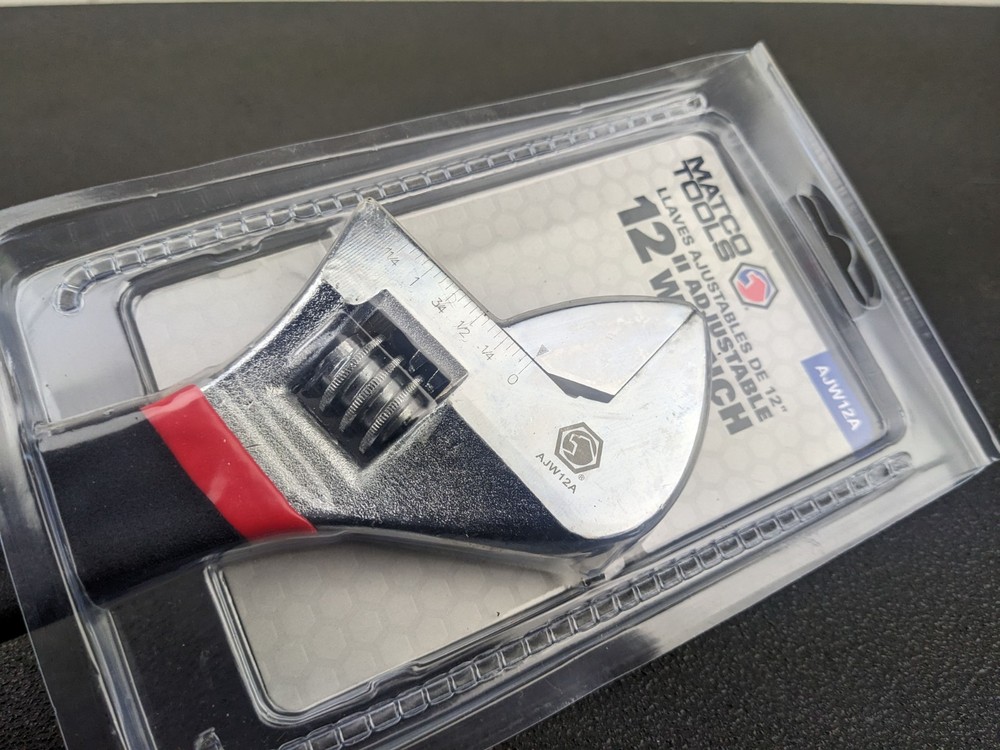 #bm319 New Matco Tools 12" Adjustable Wrench AJW12A