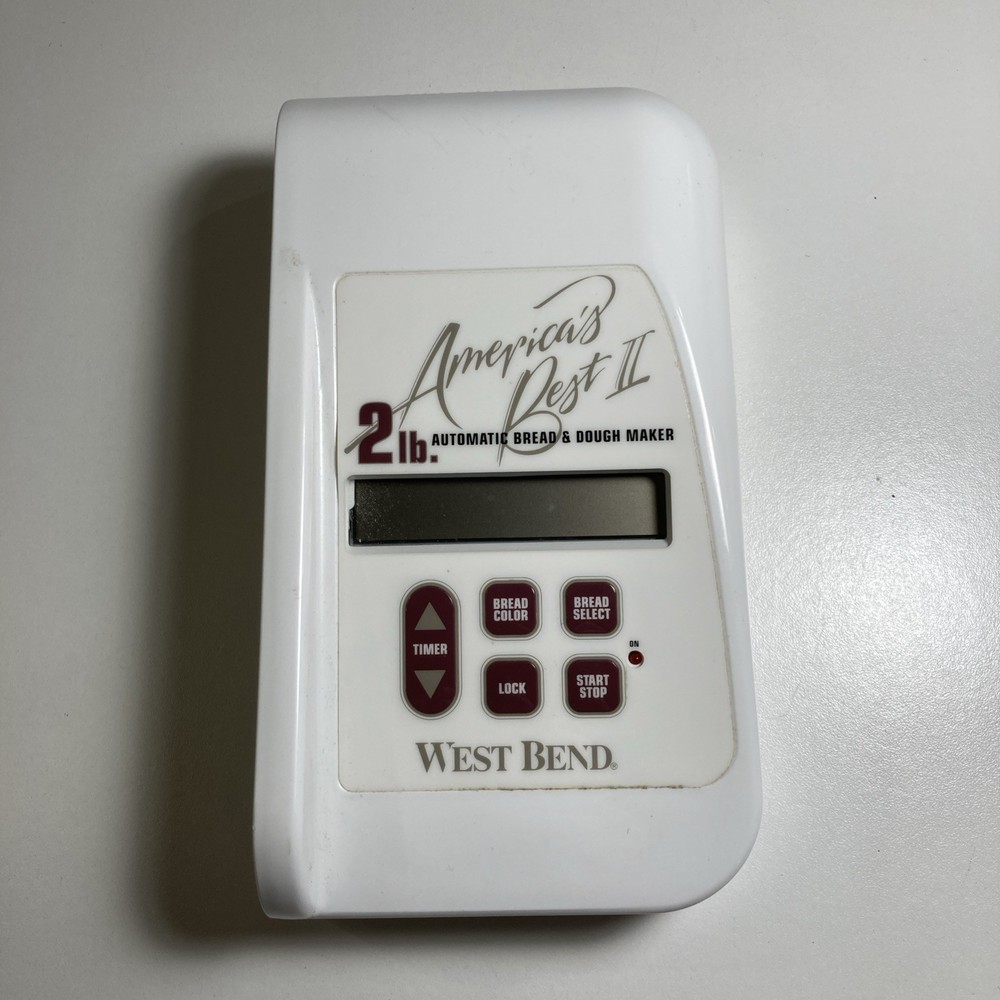 West Bend Bread Maker Replacement Part Control Circuit Board Buttons Model 41042