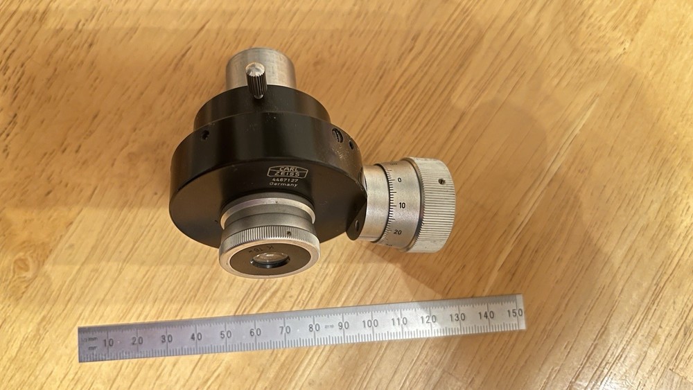 Zeiss microscope eyepiece measuring reticle