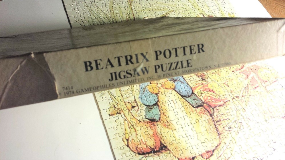 Vtg 1974 Puzzle Beatrix Potter Benjamin Bunny Peter Rabbit ~ MISSING 5 edge pc