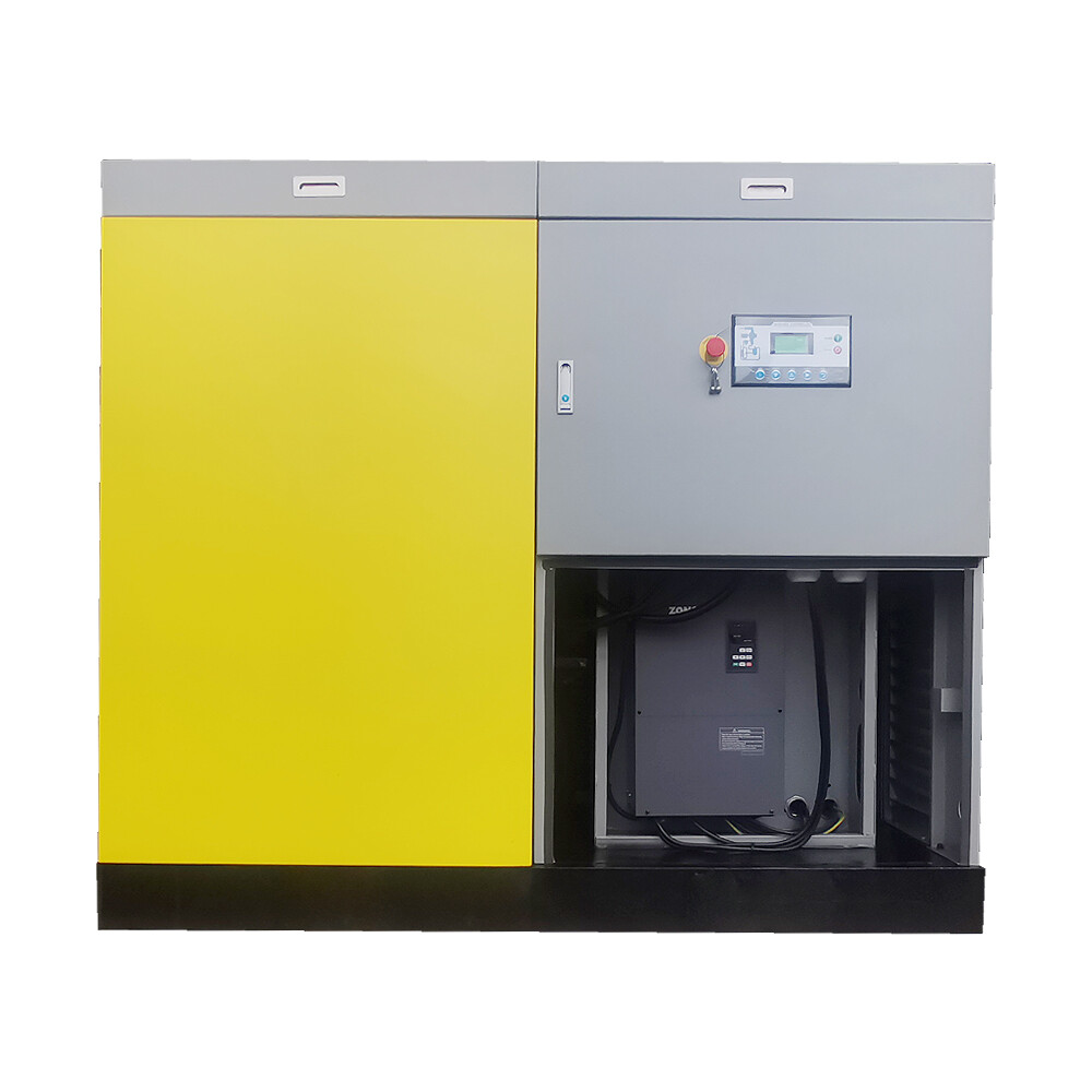 460V 3 Phase 100HP Variable Frequency Drive Rotary Screw Air Compressor 425cfm