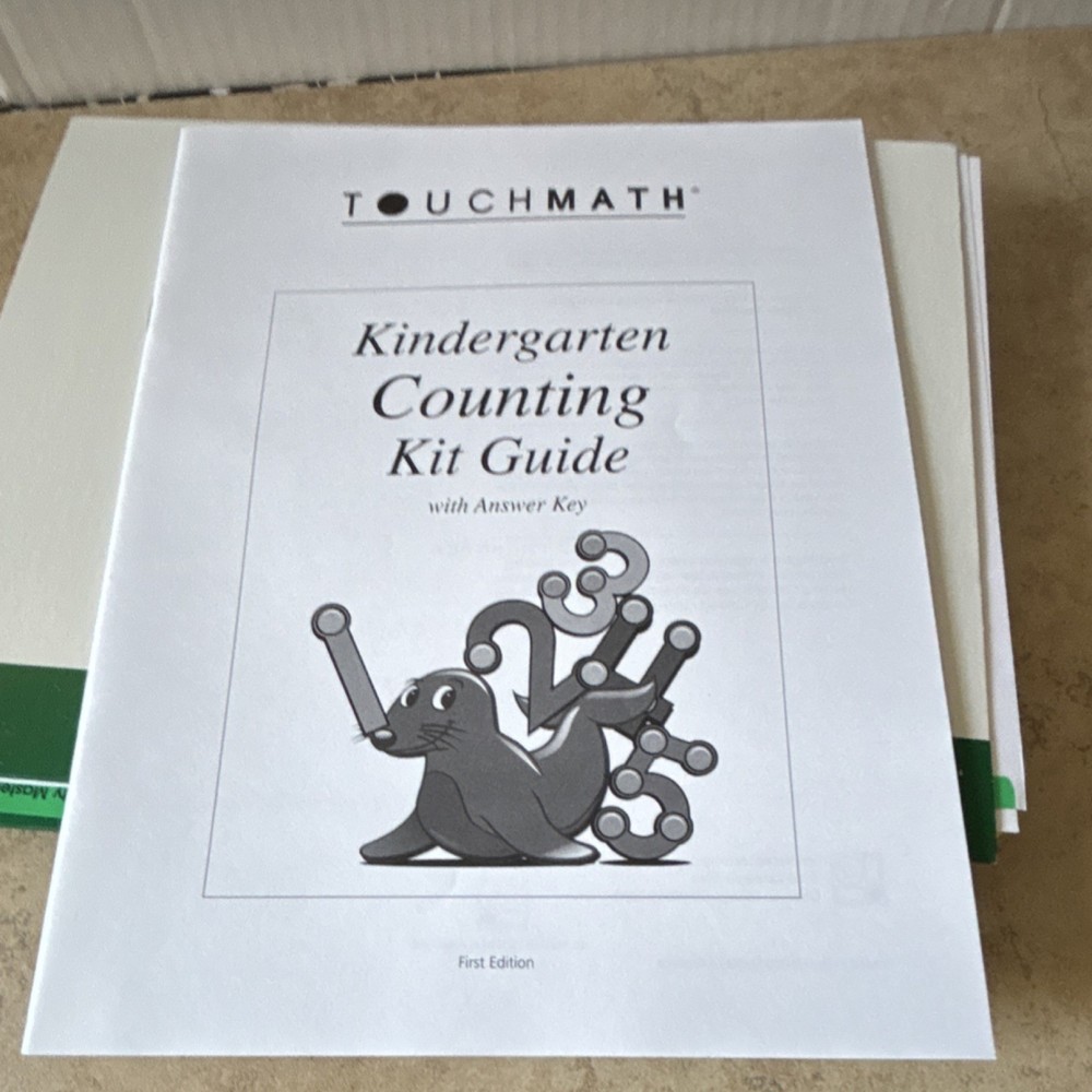 TouchMath Kindergarten Counting Kit TM621 with Guide & Activity Masters