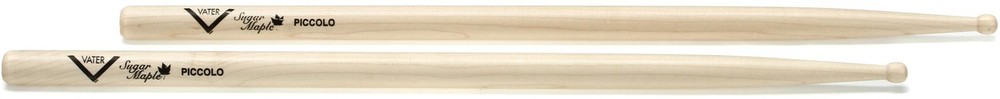 Vater Sugar Maple Drumsticks - Piccolo - Wood Tip (5-pack) Bundle