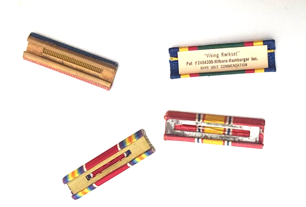 WWII WW2 US 4 Ribbon Bars Army