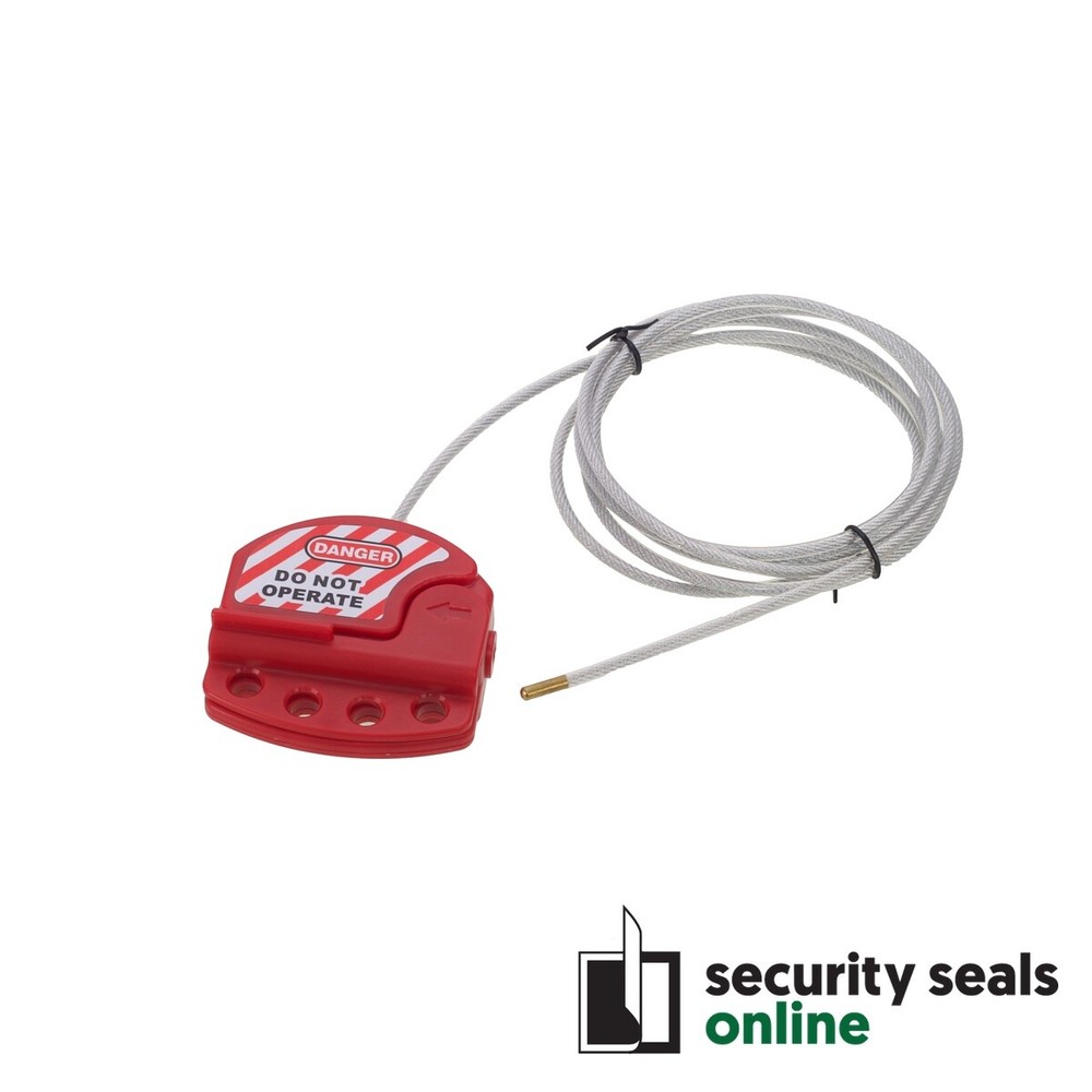 2m Adjustable Cable Lockout Device, 4mm diameter cable