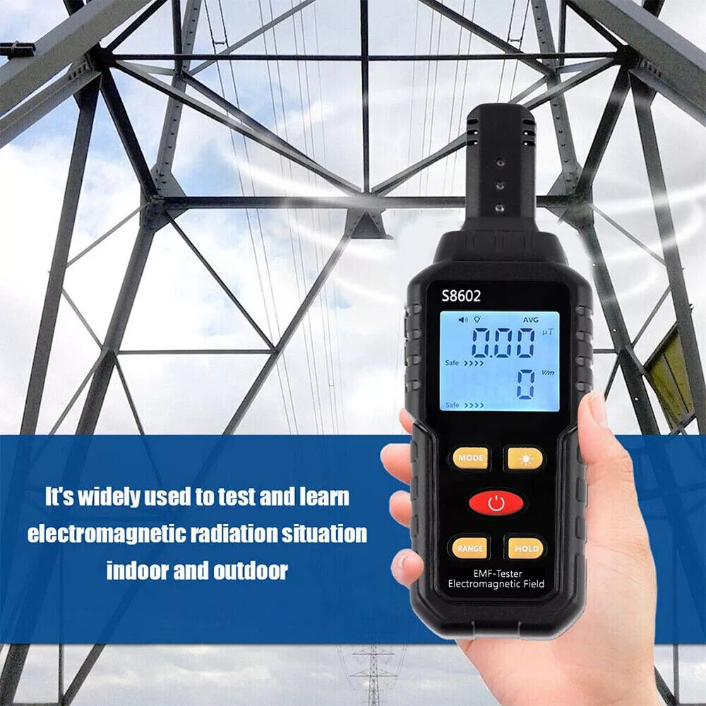 3In1 Digital Electromagnetic Emf Meter Built-in Electromagnetic Radiation Sensor