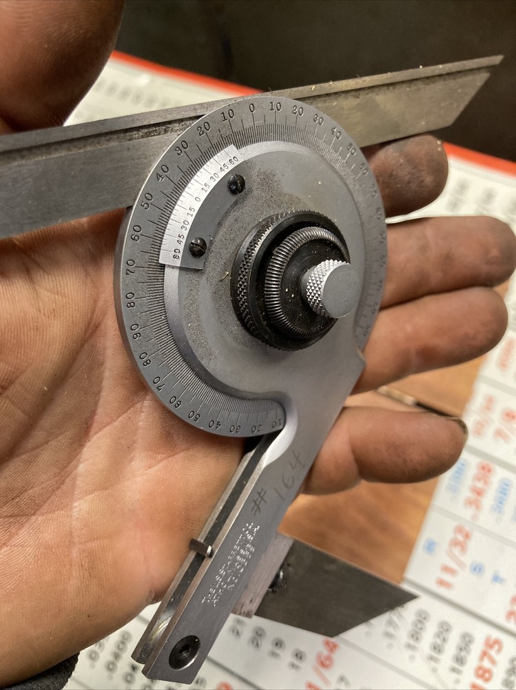 Starrett C359 Precision Universal Bevel Vernier Protractor Machinist Tool Maker