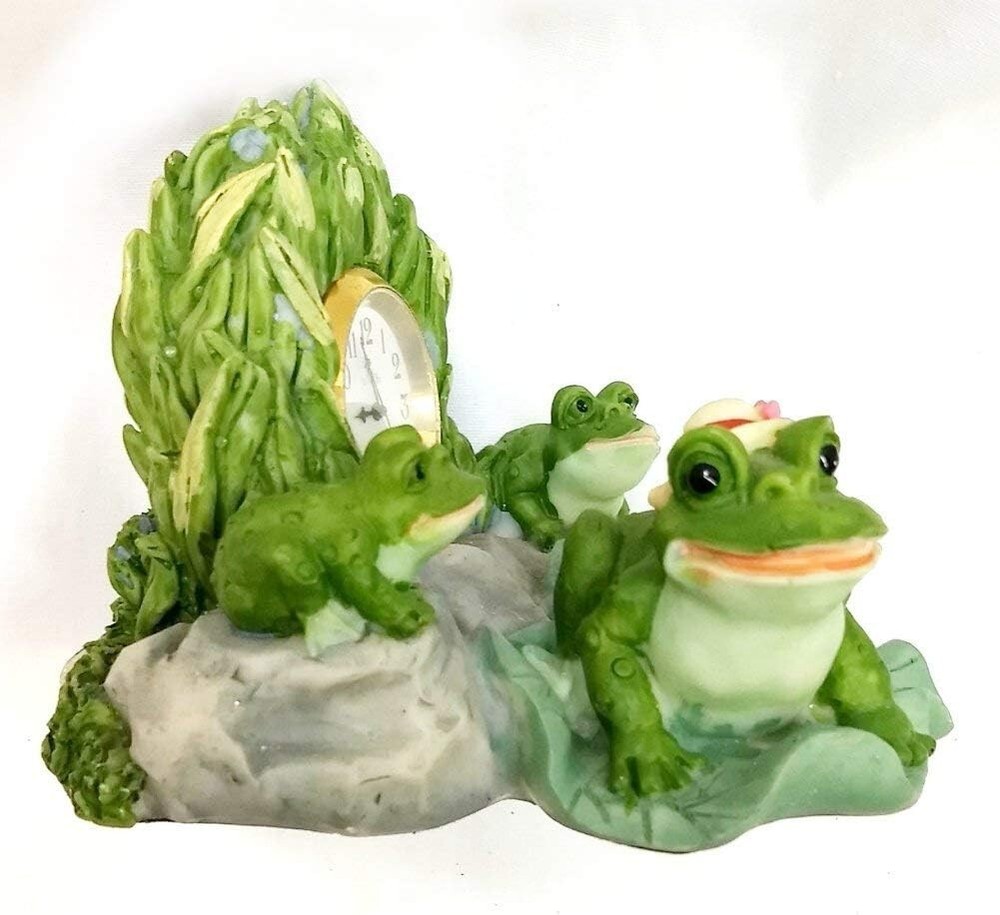Time Zone Desk Clock - 3.5 Inches - FROGS