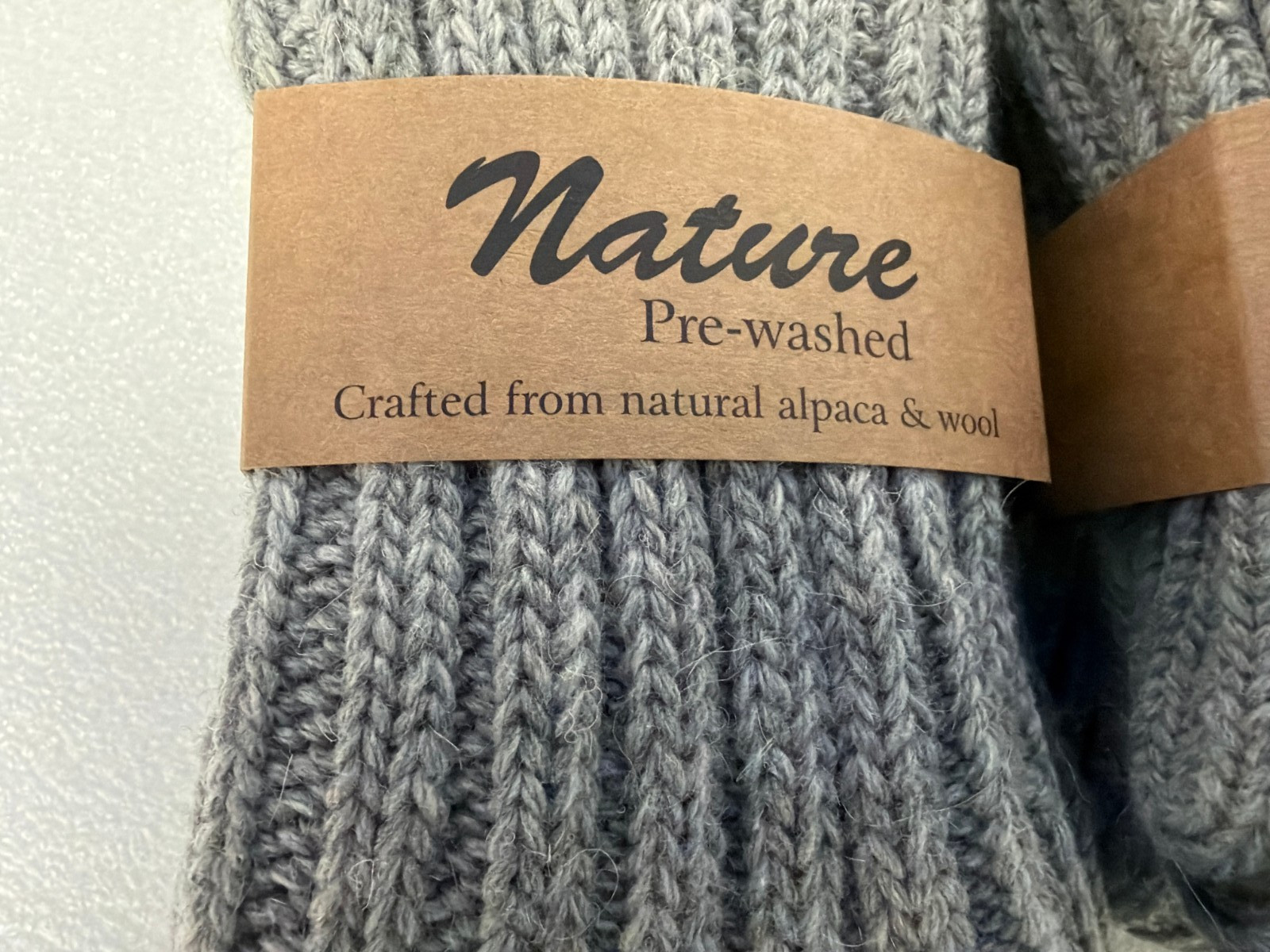 4 Pairs Alpaca wool socks thermal nature winter socks for women &men-Gray