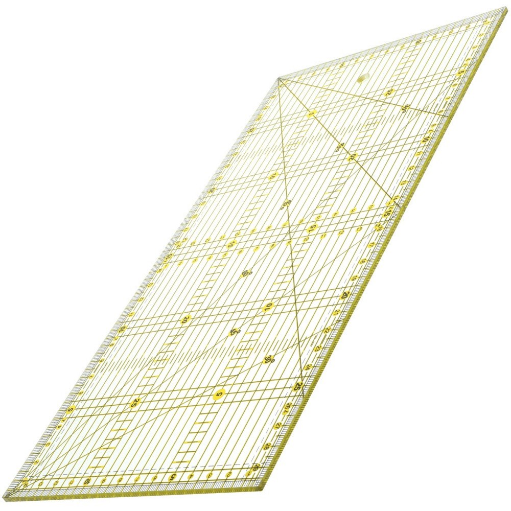 Slotted Quilting Ruler Patchwork Quarter Fabric Cutting Template