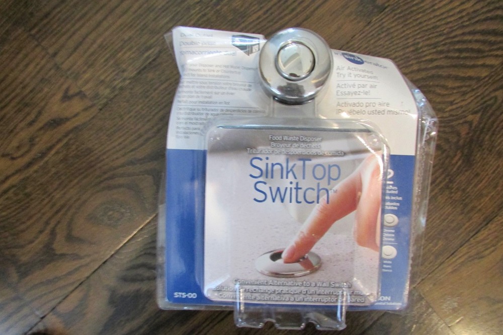 InSinkErator STS-OOSN SinkTop Chrome Button Dual Outlet Switch
