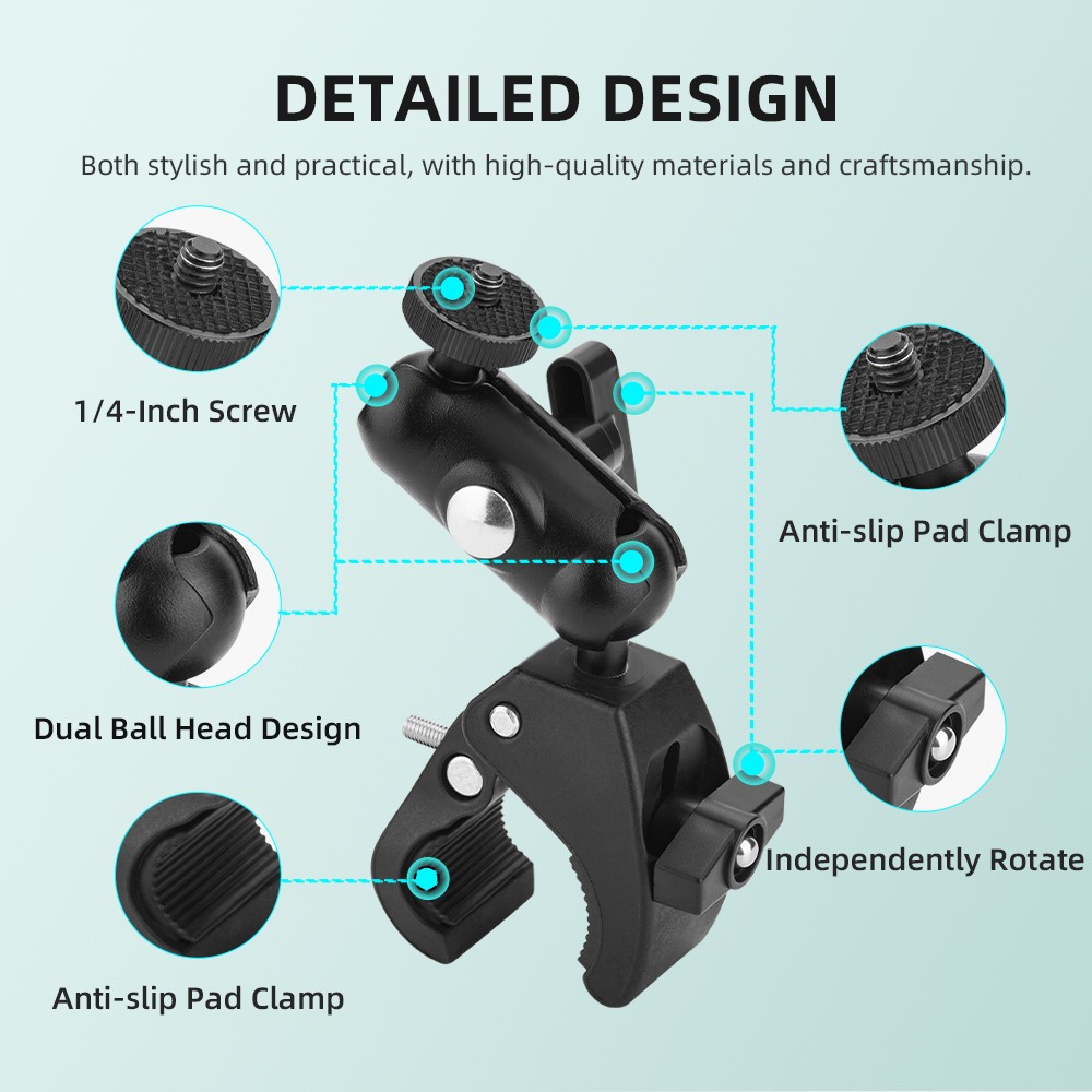 1/4 Expansion Adapter Bracket Riding Mount For DJI RC/RC 2 Remote Controller