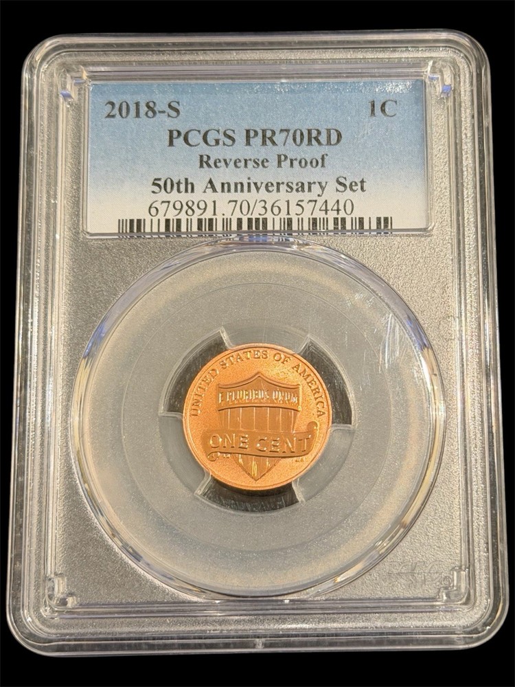2018 S LINCOLN CENT REVERSE PROOF PCGS PR70RD DCAM  Pop 231