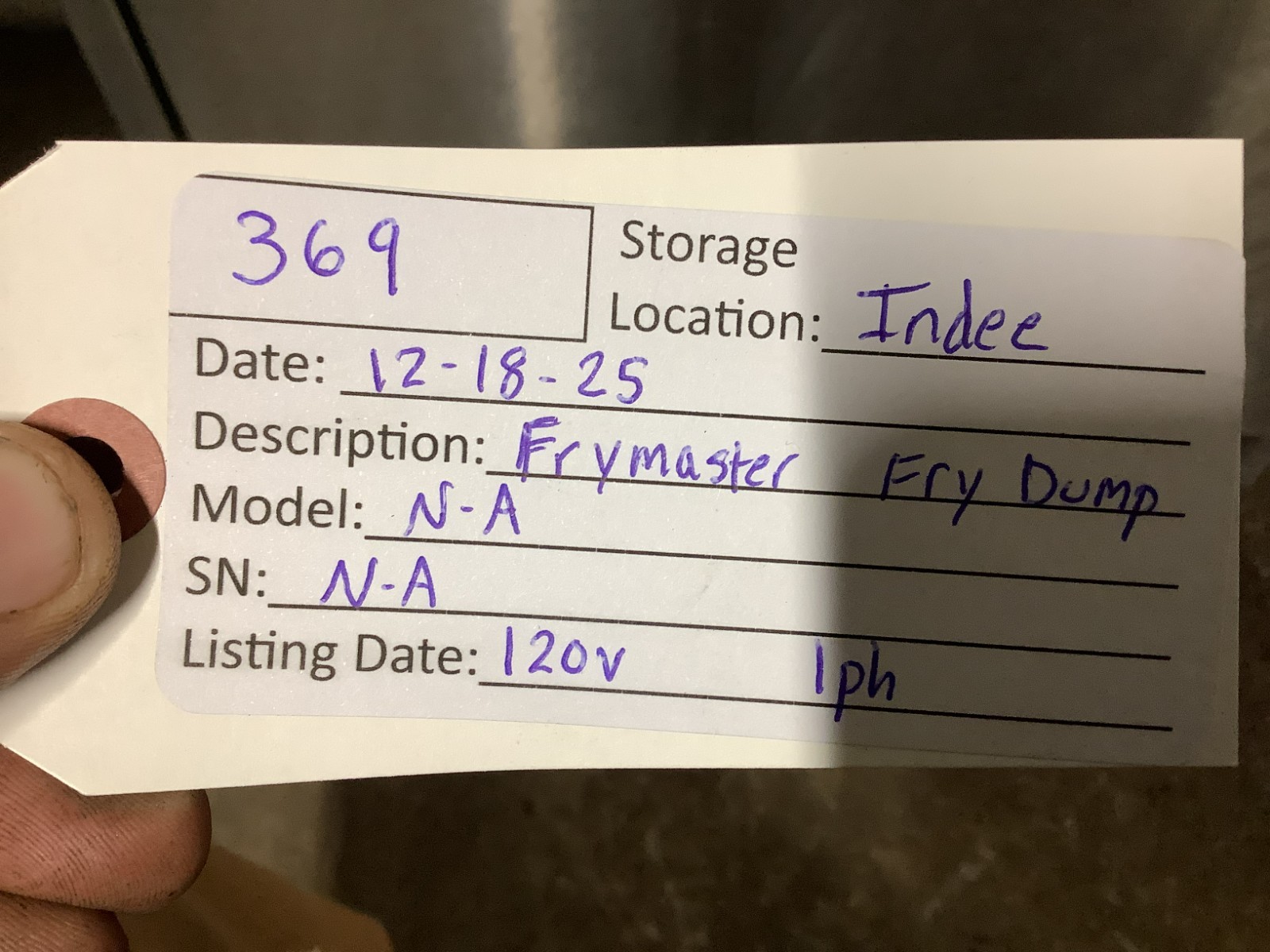 Fryer Dump Station Frymaster with Warmer TESTED