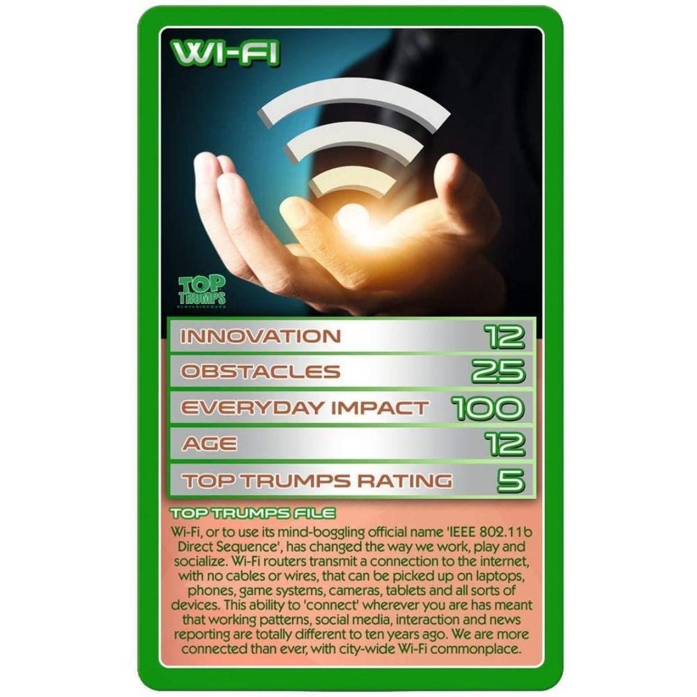 Top Trumps Card Game - STEM Terrific Technology