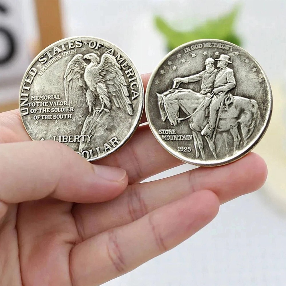2pack 1925 STONE MOUNTAIN Silver Commemorative Coin Liberty Half Dollar