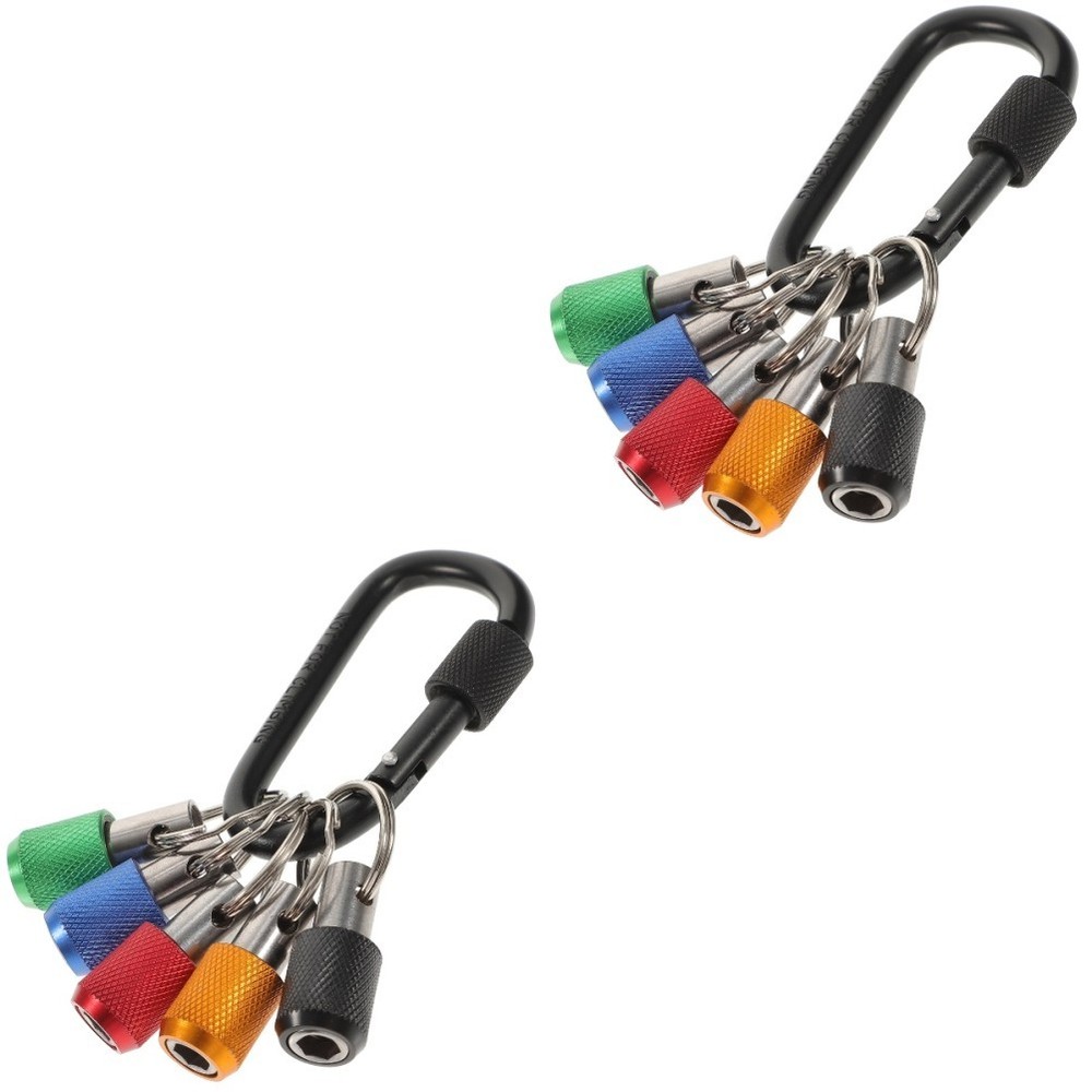 2 Sets Extendable Bit Holder Keychains Screwdriver Holders Cool Gadgets